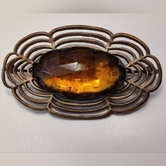 Antique Cairngorm Brooch - Picture 6 of 12